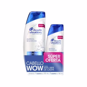 SHAMPOO P/PELO H&S SU Y MA375+180ML/10U
