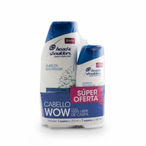 SHAMPO P/PELO H&S ROM-AN 375ML+180ML/10U
